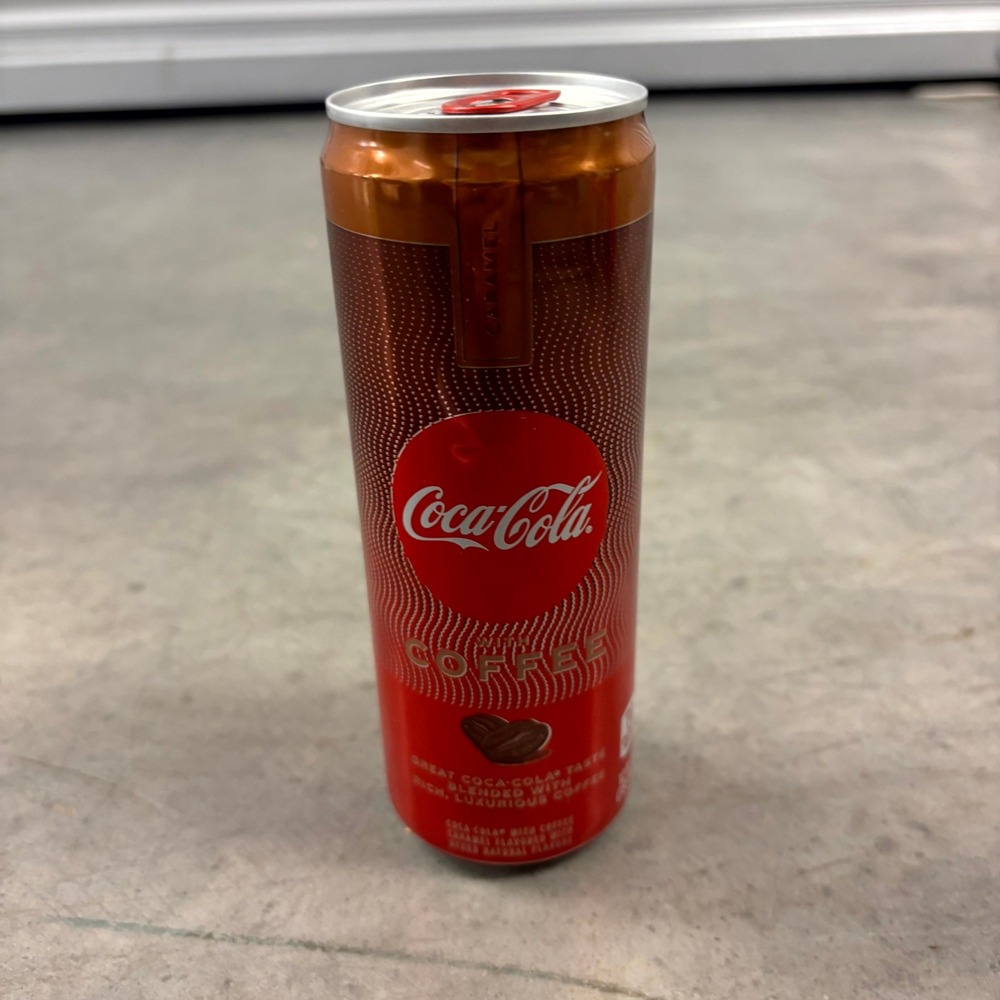2021 Coca-Cola with Coffee Caramel Empty 12 oz Slim Can Collectible Coke USA